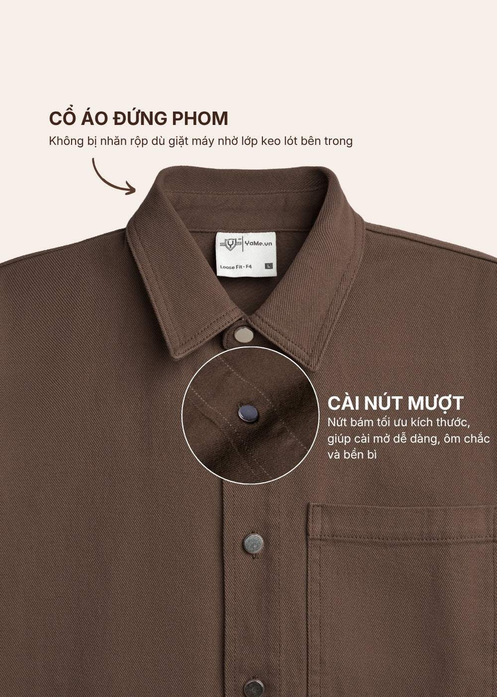 Áo Sơ Mi Tay Ngắn DurableTex™ Tôn Vai Giấu Bụng Dày Dặn Đứng Phom Multi Color Jean 003 Màu Đen 99 Dáng Rộng Rãi F4