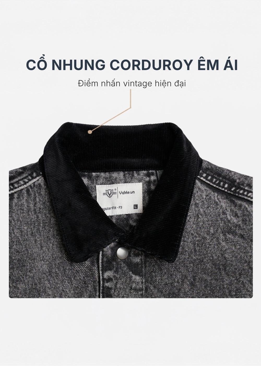Áo Khoác Jean Xám Kiểu Cổ Điển Vải Dày Dặn Bền Chắc Multi Color Jean 004 Màu Nâu Dáng Vừa Vặn F3
