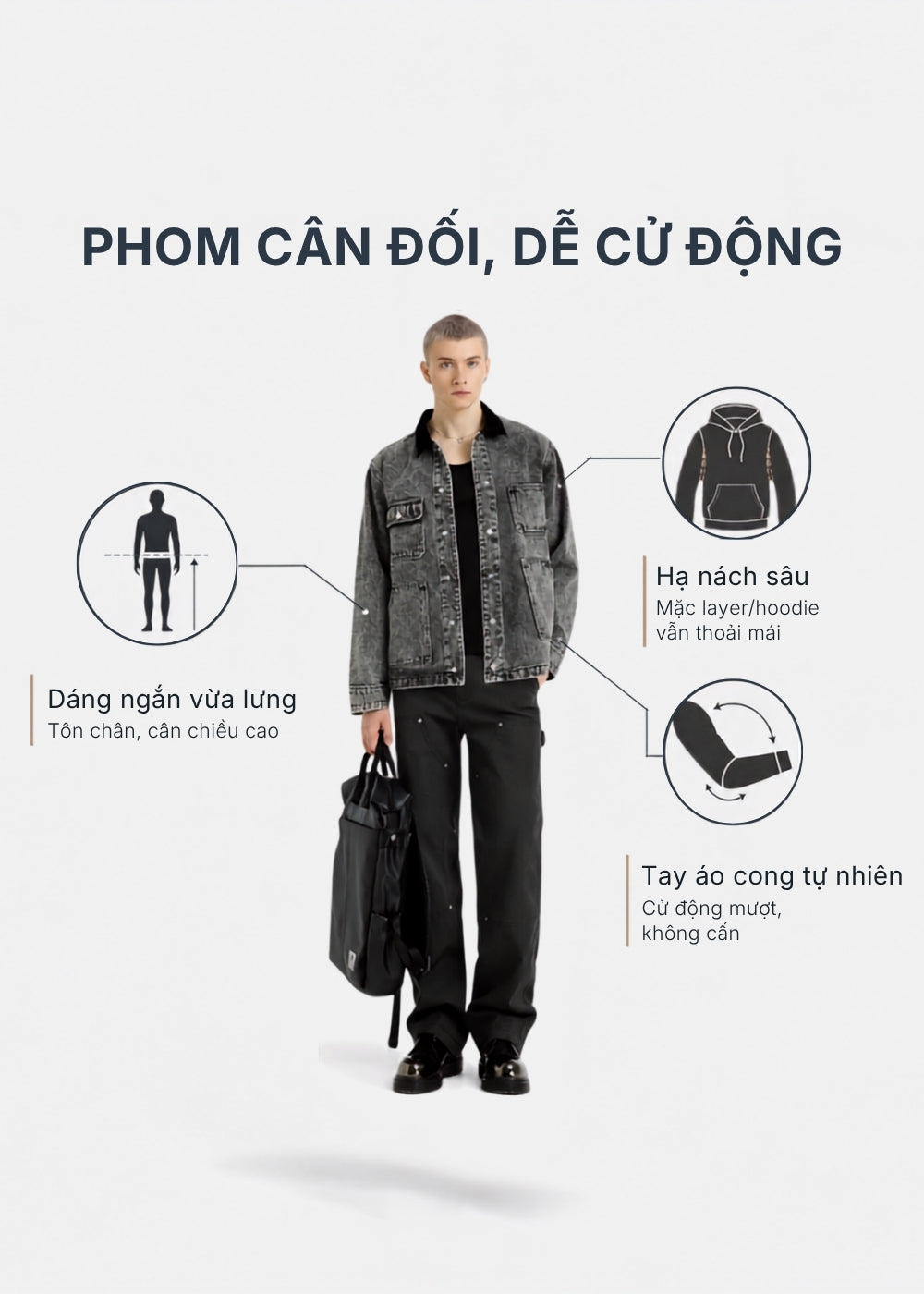 Áo Khoác Jean Xám Kiểu Cổ Điển Vải Dày Dặn Bền Chắc Multi Color Jean 004 Màu Nâu Dáng Vừa Vặn F3