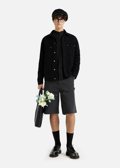 Áo Khoác Jean Nhuộm Hoạt Tính Bền Màu Multi Color Jean 009 Đen