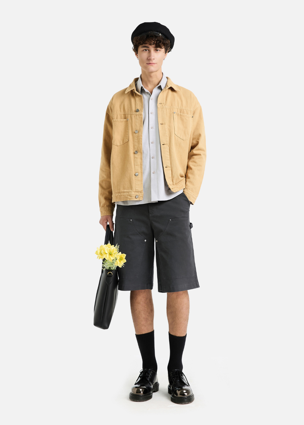 Áo Khoác Jean Nhuộm Hoạt Tính Bền Màu Multi Color Jean 009 Nâu Nhạt