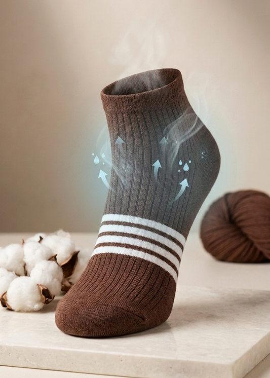 Vớ Thời Trang Cổ Ngắn Siêu Bền Nhiều Màu NB 009 Nâu