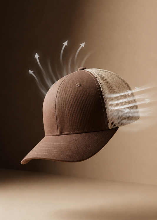Nón Trucker Cap Mesh Thông Thoáng NB 011 Nâu