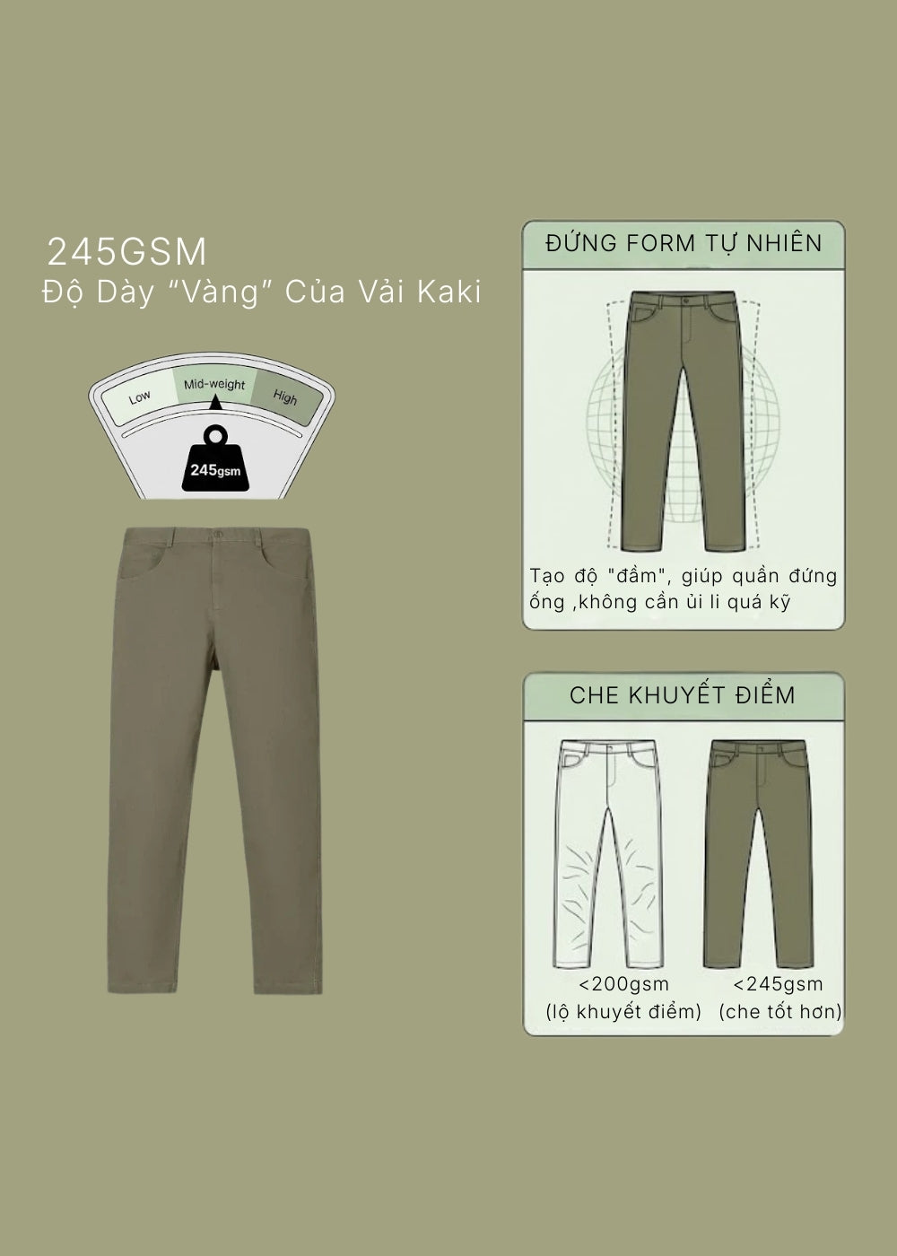 Quần Kaki Chinos Co Giãn Non Branded 032 Đen