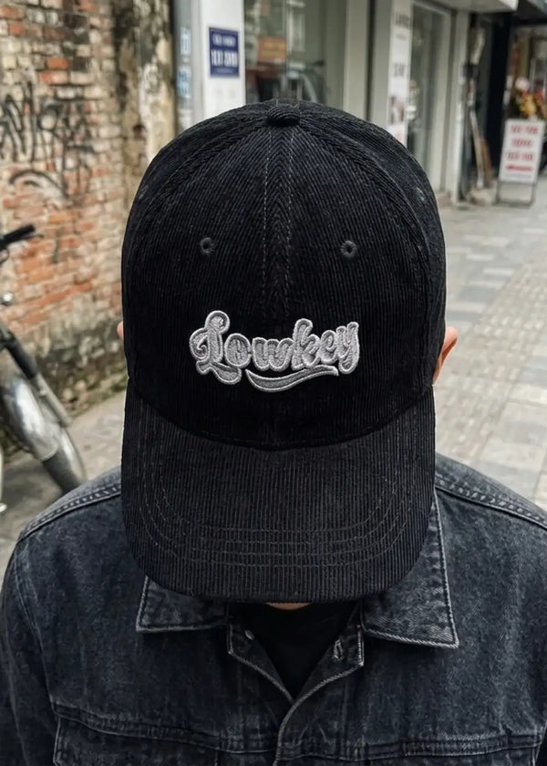 Nón Baseball Cap Corduroy Bền Bỉ NS 151 Đen