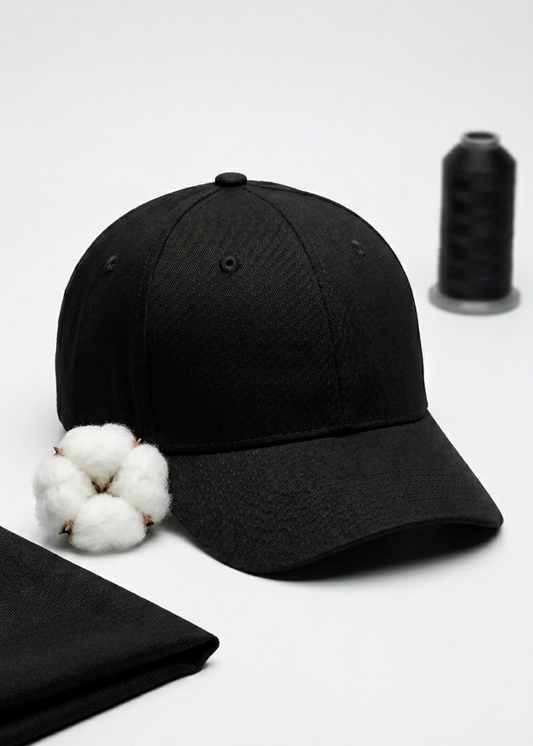 Nón Baseball Cap Kaki Thoáng Khí #Y2010 065 Đen