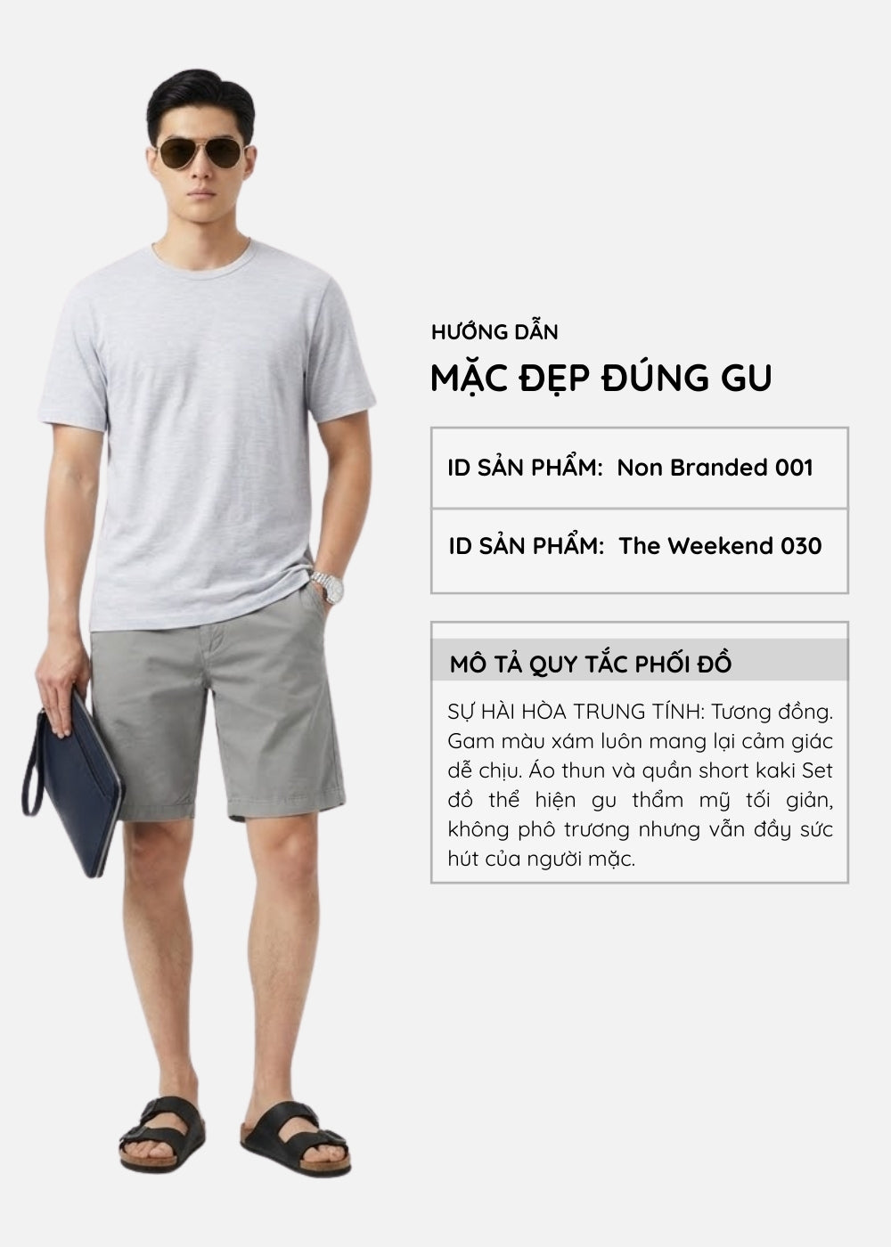 Áo Thun Waffle Thoáng Mát Non Branded 001 Xám Nhạt