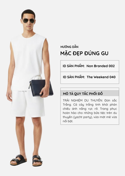 Áo Thun 3 Lỗ Waffle Non Branded 002 Trắng