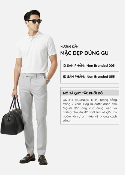 Quần Kaki Basic Mềm Mịn Non Branded 055 Xám