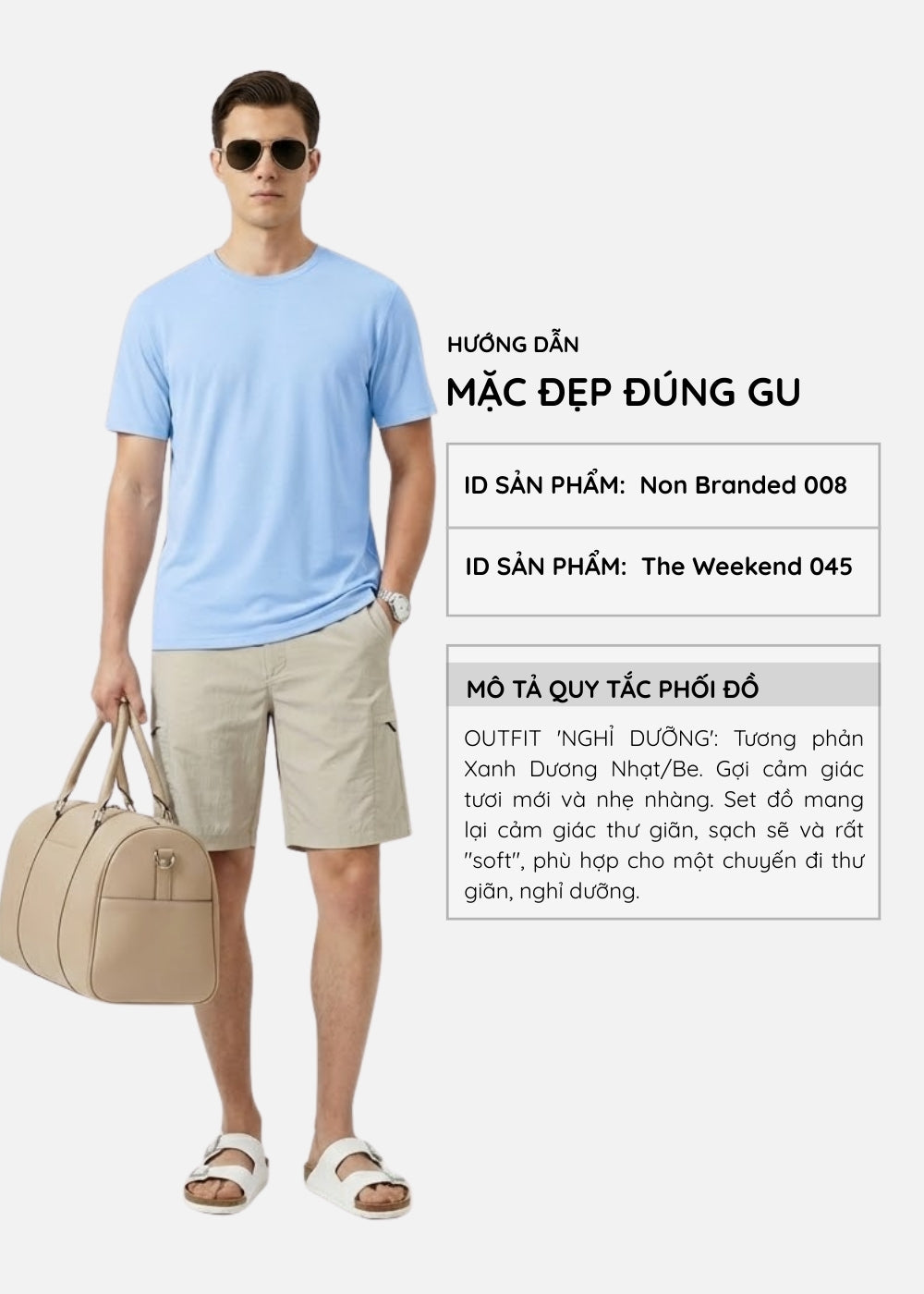 Áo Thun Tay Ngắn Pique Mát Mịn Ít Nhăn Non Branded 008 Xanh Dương Nhạt