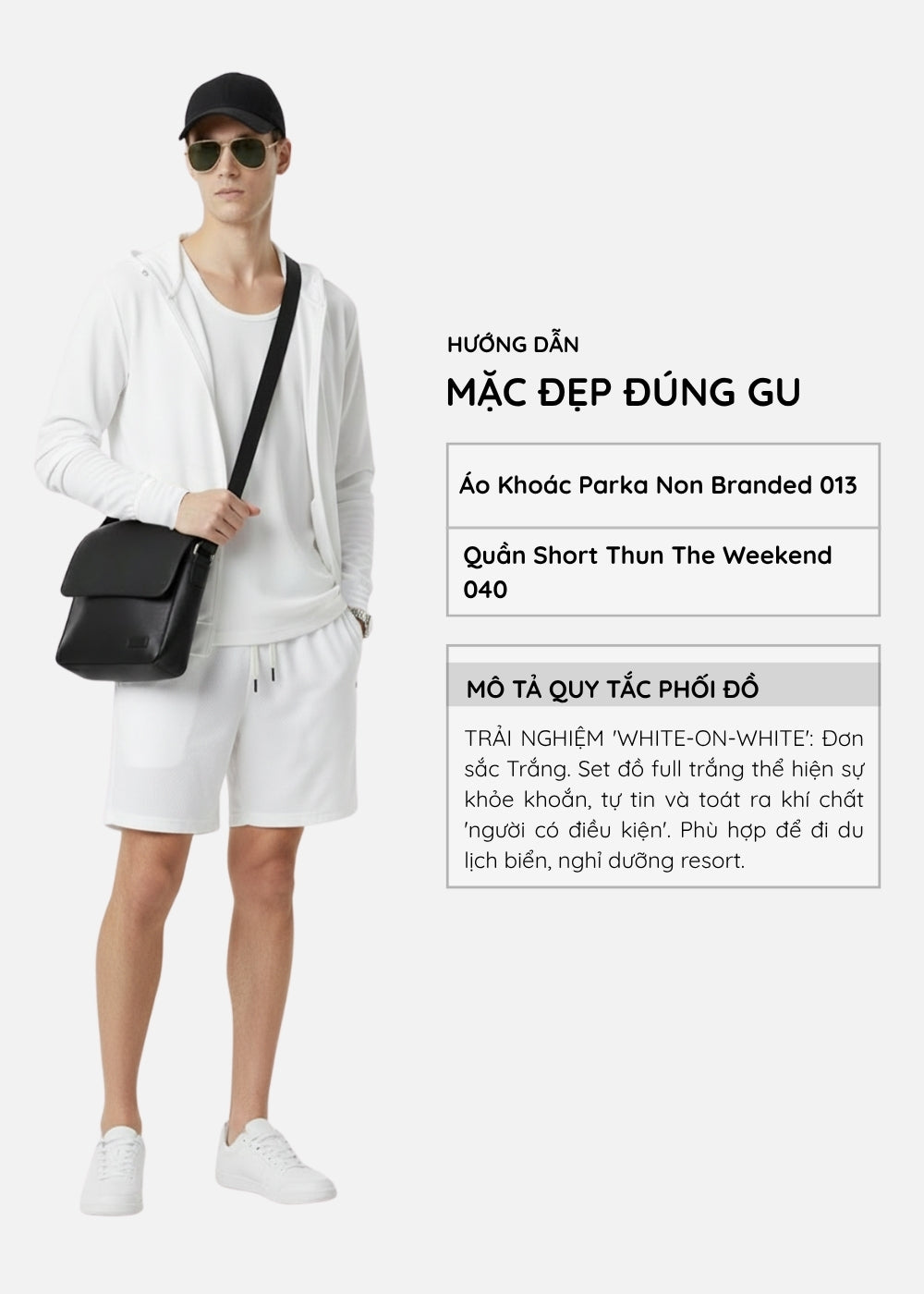 Áo Khoác Parka AirDry™ Vải Nhẹ Tản Nhiệt Tay Xỏ Ngón Non Branded 013 Màu Trắng Dáng Vừa Vặn F3