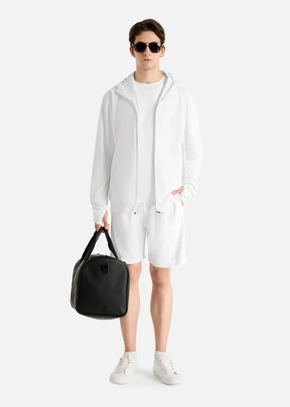 Áo Khoác Parka AirDry™ Vải Nhẹ Tản Nhiệt Tay Xỏ Ngón Non Branded 013 Màu Trắng Dáng Vừa Vặn F3