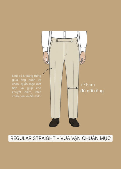 Quần Tây Casual Co Giãn Ít Nhăn Non Branded 030 Xám Đậm