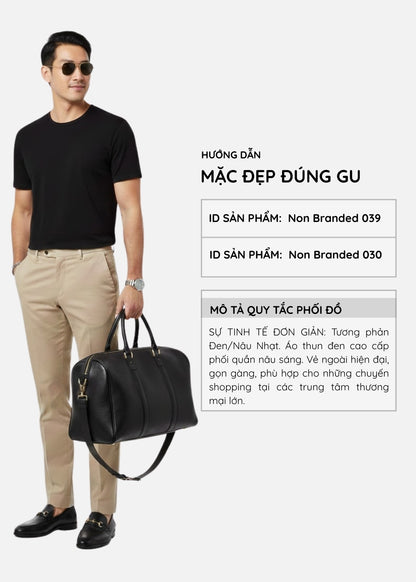 Áo Thun Cotton Wash Siêu Mềm Non Branded 039 Đen