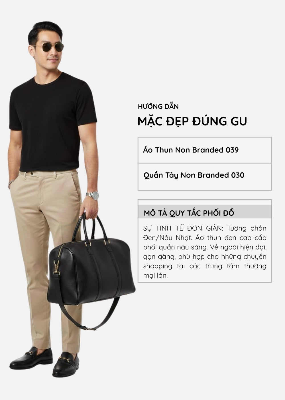Áo Thun AirDry™ Vải Cotton Washed Mềm Mại Giữ Phom Non Branded 039 Màu Đen Dáng Vừa Vặn F3