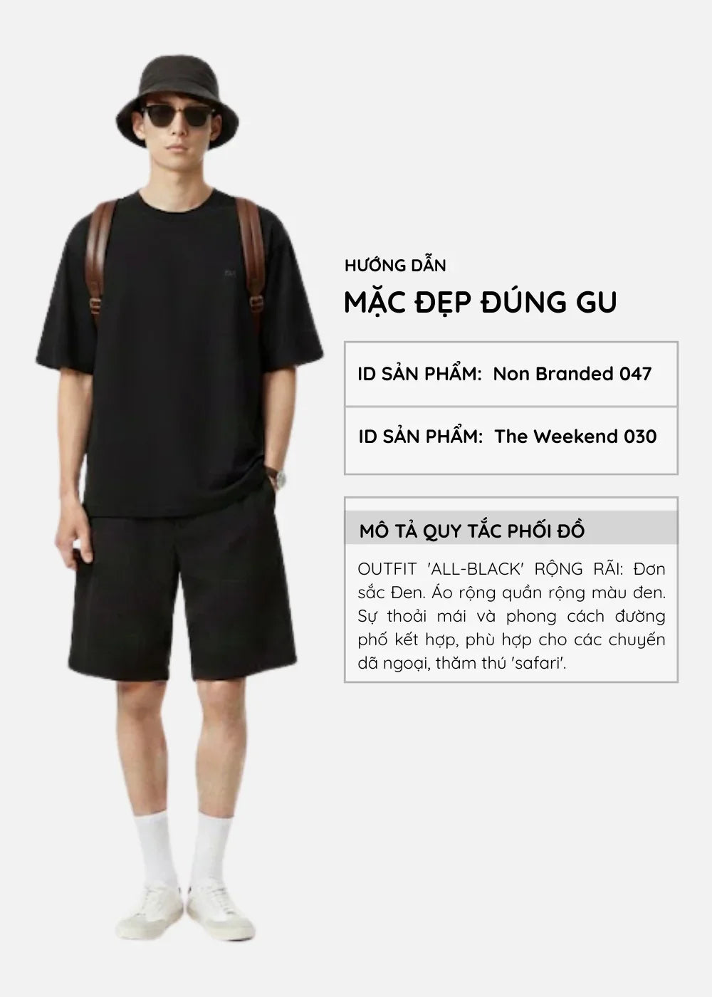 Áo Thun FlexFit™ Cotton Boxy Hack Dáng Tăng Chiều Cao Non Branded 047 047 Đen