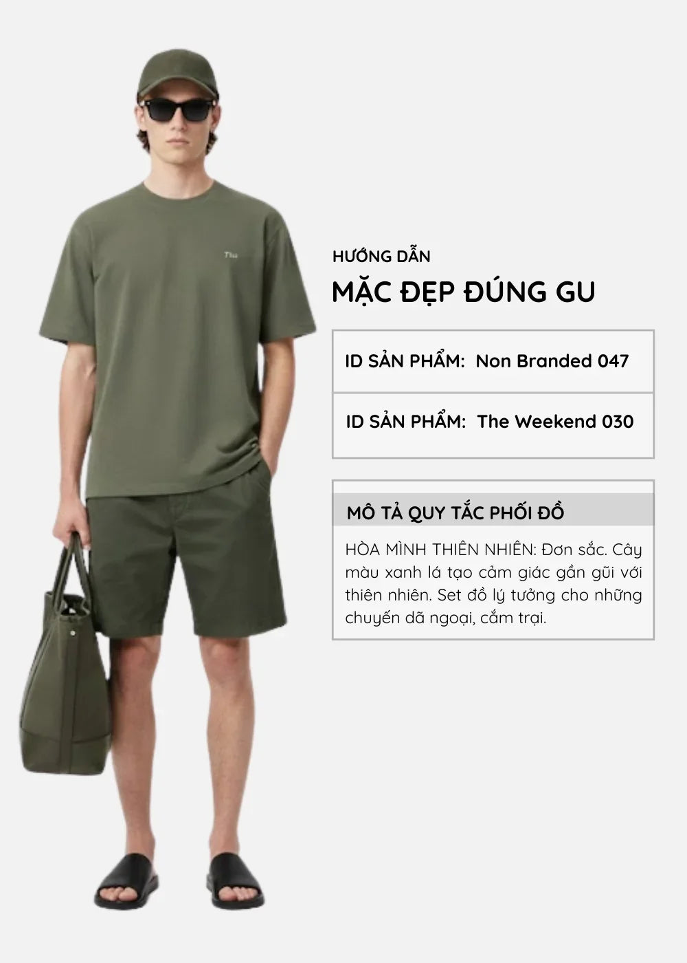 Áo Thun FlexFit™ Cotton Boxy Hack Dáng Tăng Chiều Cao Non Branded 047 Xanh Lá Đậm