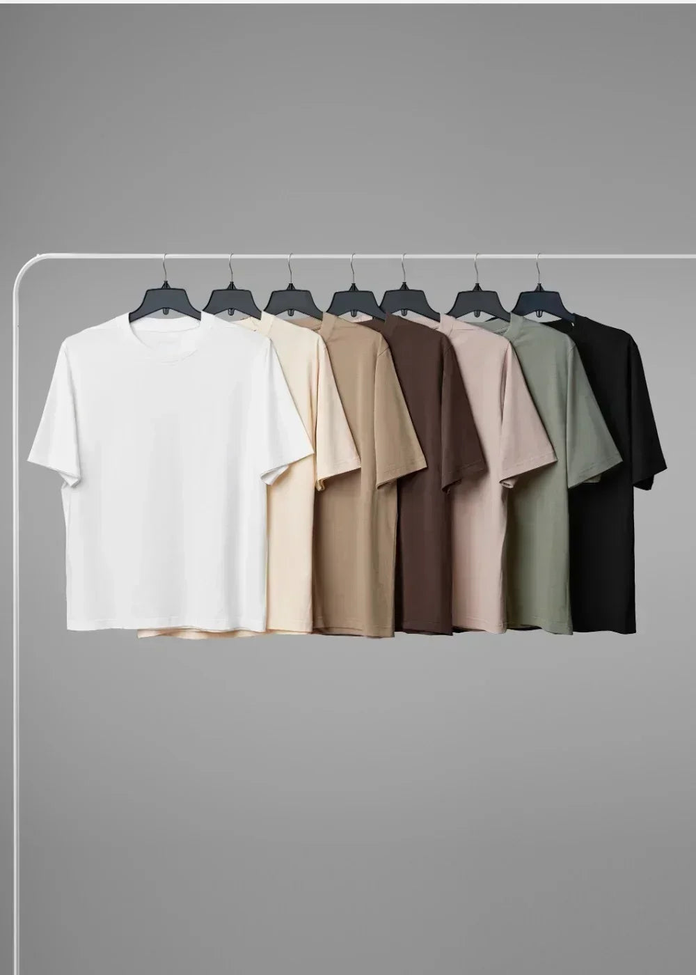 Áo Thun FlexFit™ Cotton Boxy Hack Dáng Tăng Chiều Cao Non Branded 047 Xanh Lá Đậm