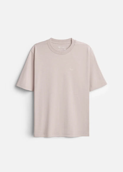 Áo Thun FlexFit™ Cotton Boxy Hack Dáng Tăng Chiều Cao Non Branded 047 Be