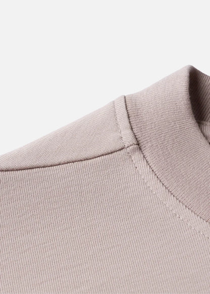 Áo Thun FlexFit™ Cotton Boxy Hack Dáng Tăng Chiều Cao Non Branded 047 Be