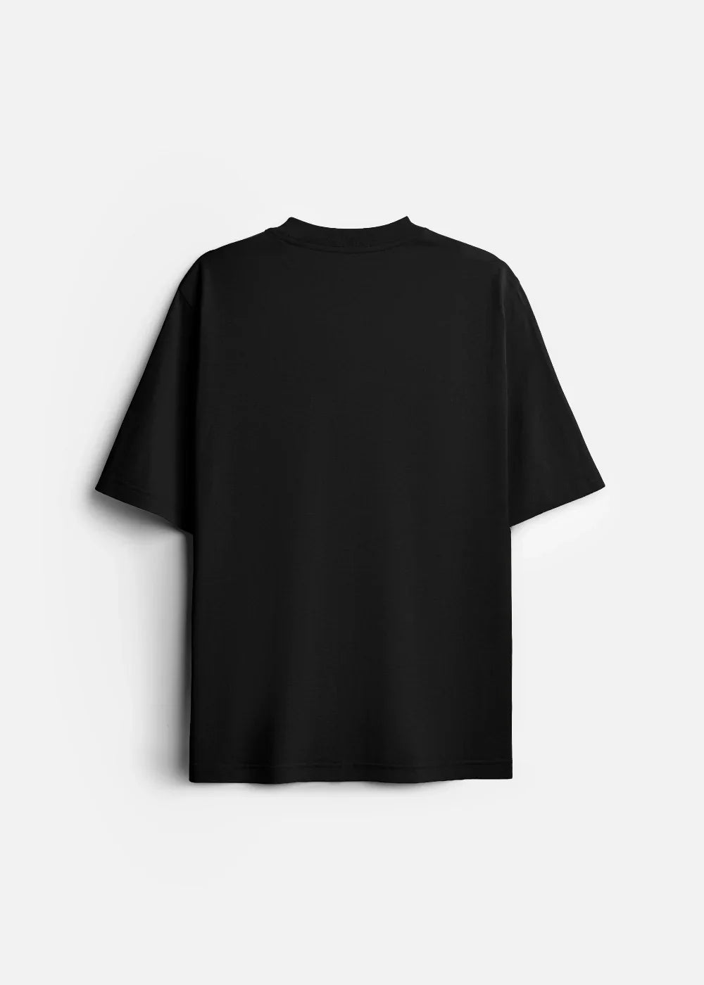 Áo Thun FlexFit™ Cotton Boxy Hack Dáng Tăng Chiều Cao Non Branded 047 047 Đen