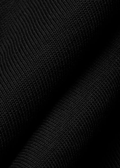 Áo Thun FlexFit™ Cotton Boxy Hack Dáng Tăng Chiều Cao Non Branded 047 047 Đen