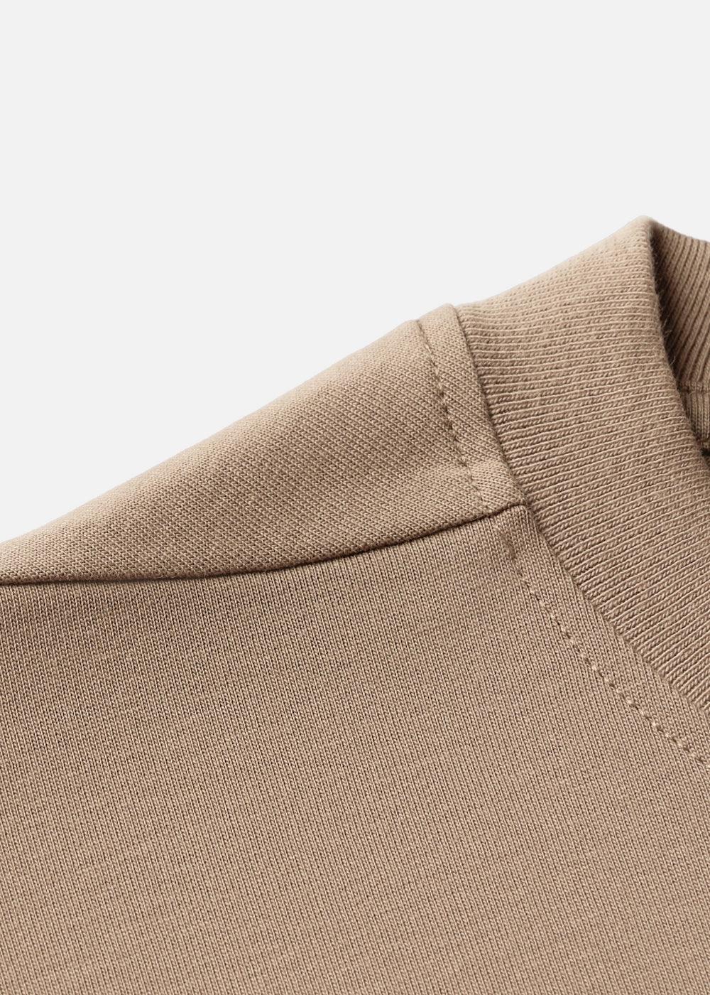 Áo Thun FlexFit™ Cotton Boxy Hack Dáng Tăng Chiều Cao Non Branded 047 Nâu