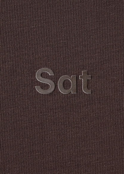 Áo Thun FlexFit™ Cotton Boxy Hack Dáng Tăng Chiều Cao Non Branded 047 Nâu Đậm