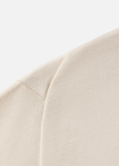 Áo Thun FlexFit™ Cotton Boxy Hack Dáng Tăng Chiều Cao Non Branded 047 Nâu Nhạt