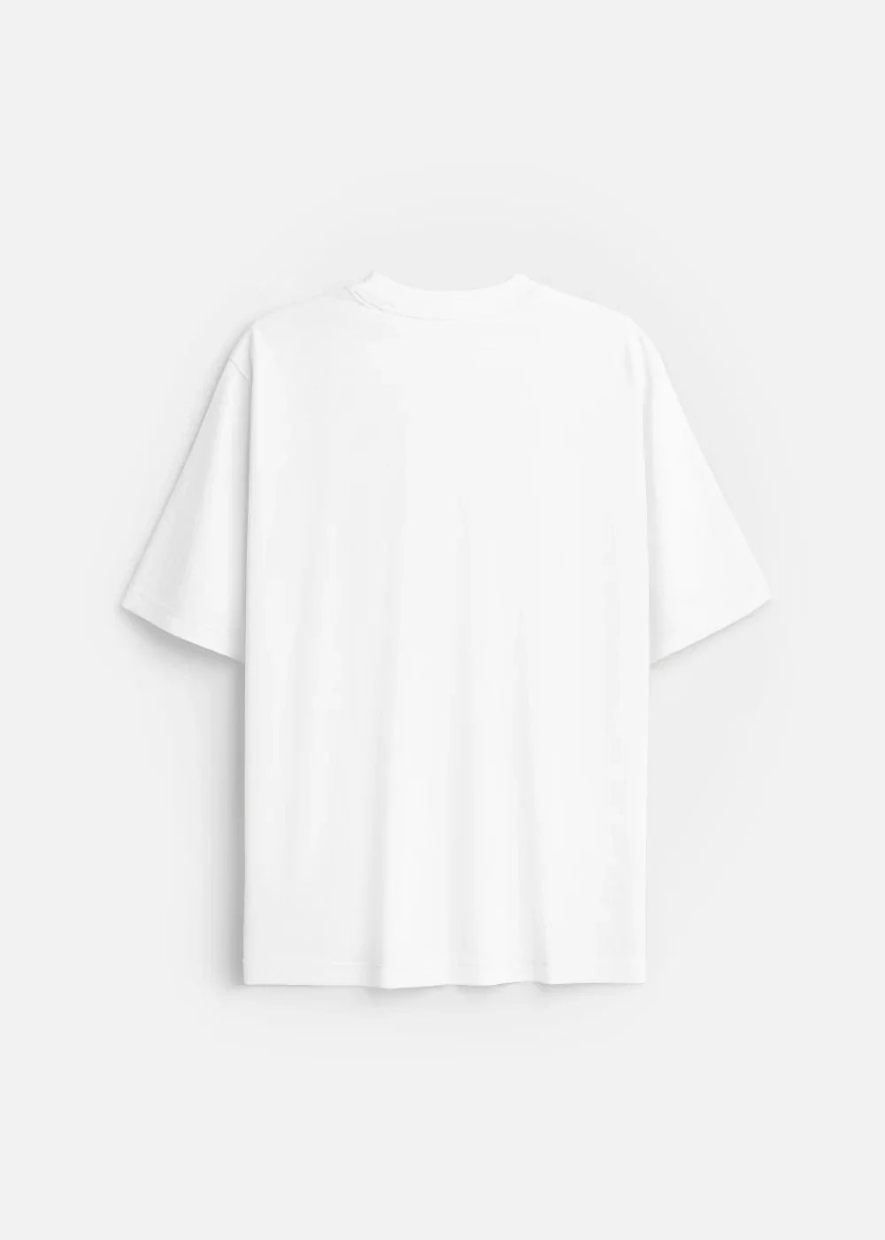 Áo Thun FlexFit™ Cotton Boxy Hack Dáng Tăng Chiều Cao Non Branded 047 Trắng