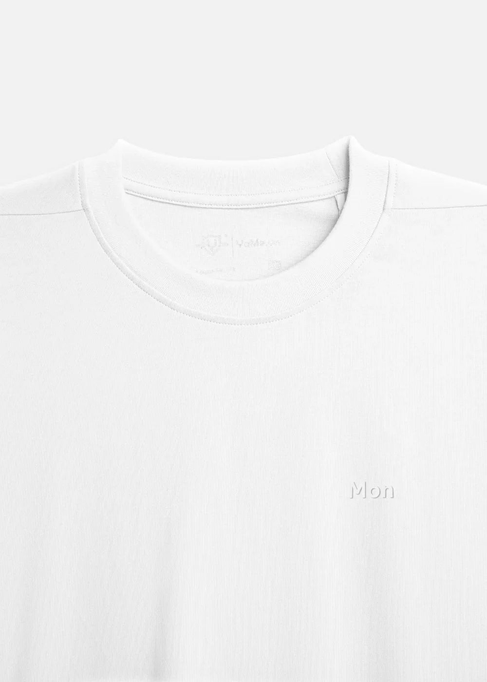 Áo Thun FlexFit™ Cotton Boxy Hack Dáng Tăng Chiều Cao Non Branded 047 Trắng