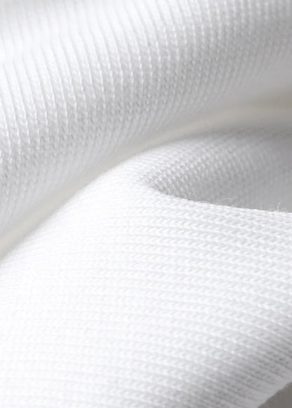 Áo Thun FlexFit™ Cotton Boxy Hack Dáng Tăng Chiều Cao Non Branded 047 Trắng