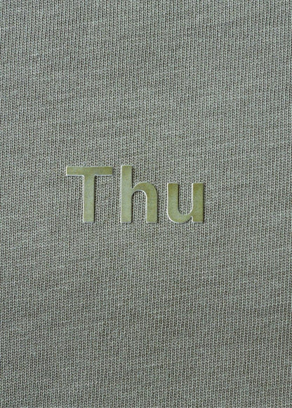 Áo Thun FlexFit™ Cotton Boxy Hack Dáng Tăng Chiều Cao Non Branded 047 Xanh Lá Đậm