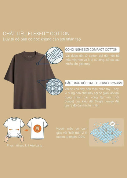 Áo Thun FlexFit™ Cotton Boxy Hack Dáng Tăng Chiều Cao Non Branded 047 Xanh Lá Đậm