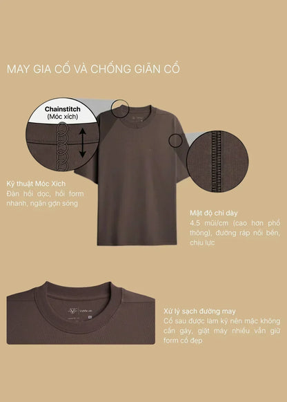 Áo Thun FlexFit™ Cotton Boxy Hack Dáng Tăng Chiều Cao Non Branded 047 Xanh Lá Đậm