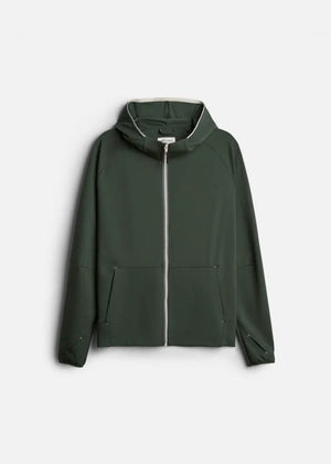 Áo Khoác Hoodie Anti-UV™ Chống Nắng UPF 50+ Xỏ Ngón Bảo Vệ Mu Bàn Tay Non Branded 048 Màu Xanh Lá Đậm Dáng Ôm Vừa F2