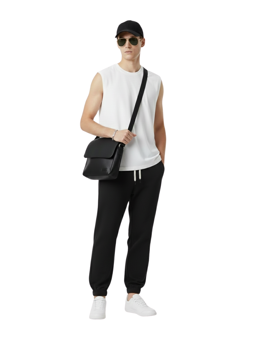 Quần Jogger Scuba Siêu Mịn Non Branded 053 Đen