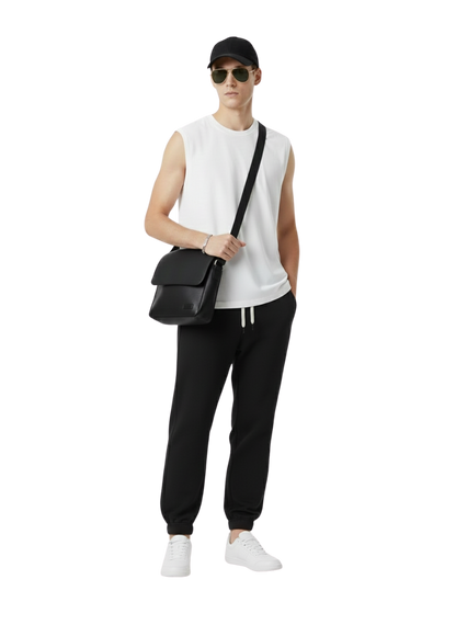 Quần Jogger Scuba Siêu Mịn Non Branded 053 Đen