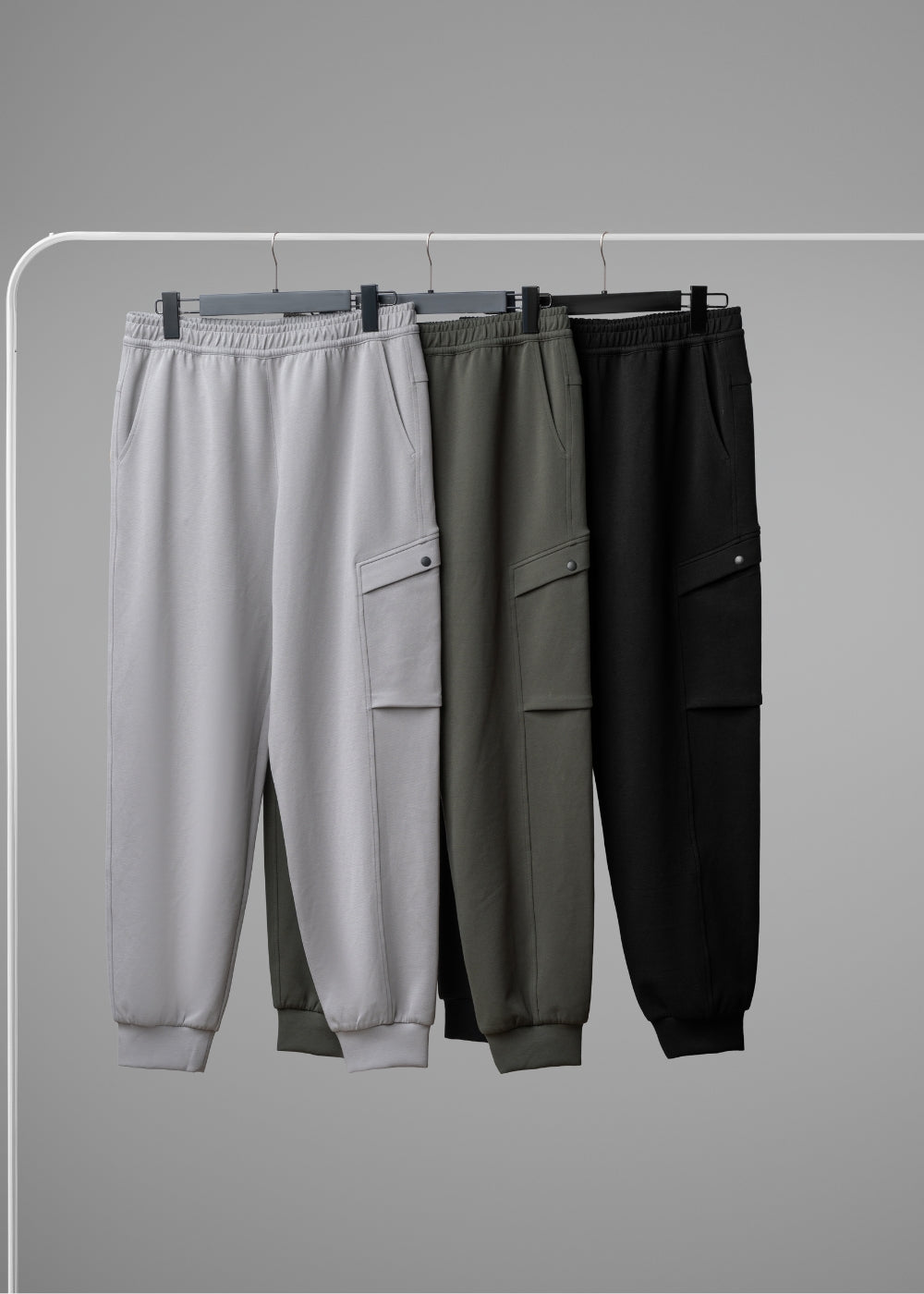 Quần Jogger Scuba Siêu Mịn Non Branded 053 Xám Nhạt