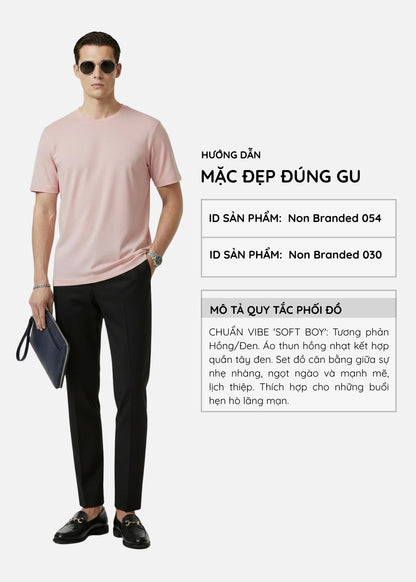 Áo Thun Slim Fit Co Giãn Non Branded 054 Hồng