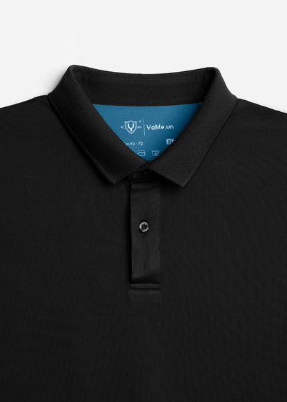 Áo polo Basic Co Giãn Thoáng Mát Non Branded 056 Đen