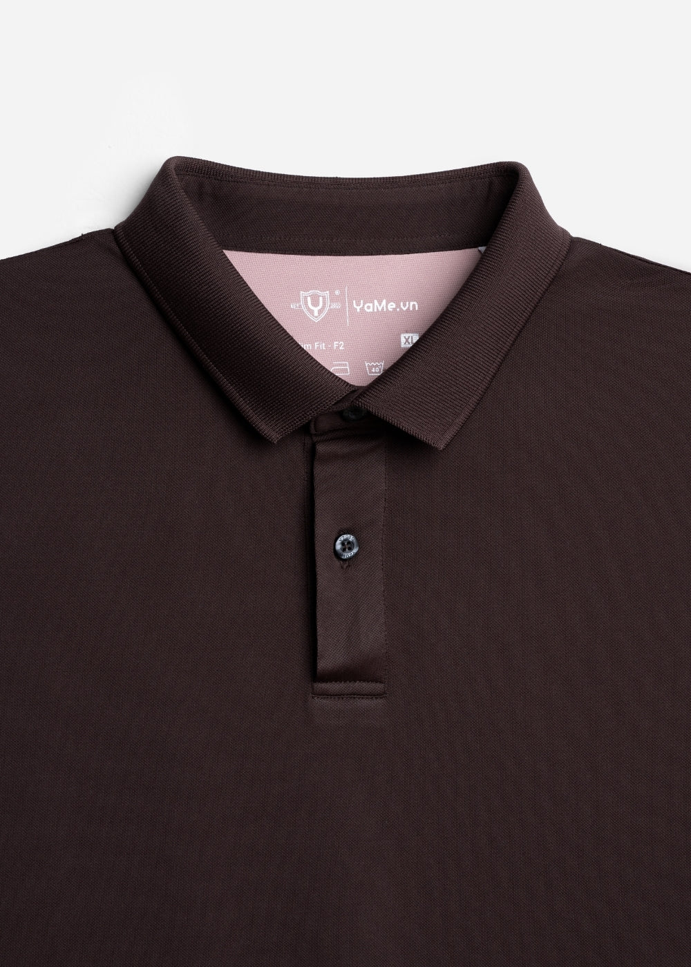 Áo polo Basic Co Giãn Thoáng Mát Non Branded 056 Nâu Đậm