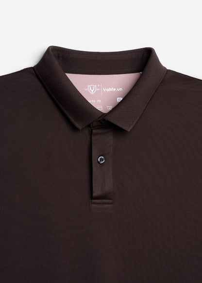 Áo polo Basic Co Giãn Thoáng Mát Non Branded 056 Nâu Đậm