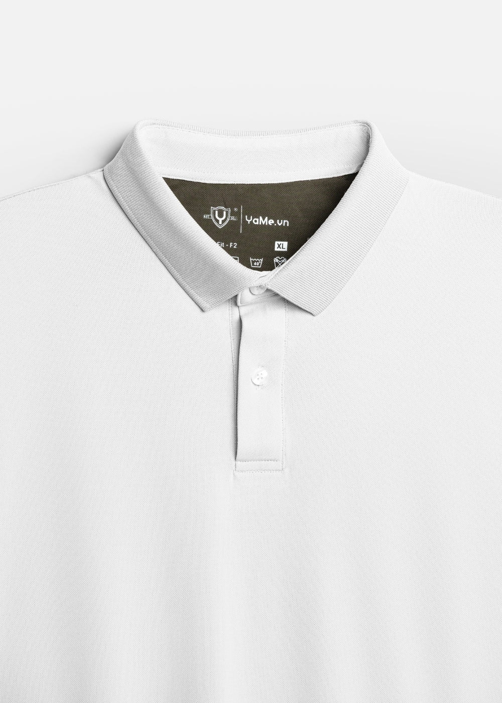 Áo polo Basic Co Giãn Thoáng Mát Non Branded 056 Trắng