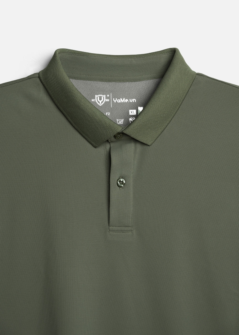 Áo polo Basic Co Giãn Thoáng Mát Non Branded 056 Xanh Lá Đậm
