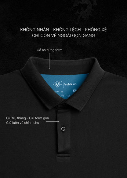 Áo Thun Cổ Polo ColorLock™ Vải Cá Sấu Phối Màu Mặc Thoáng Mát Giữ Màu Tốt Non Branded 056 Màu Nâu Đậm Dáng Ôm Vừa F2