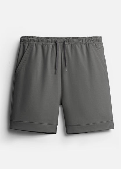 Quần Short Thun Soft - Touch Mềm Mại Non Branded 057 Xám Đậm