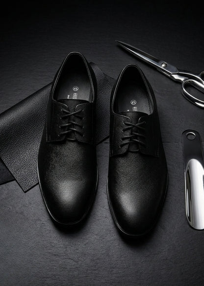 Giày Tây Oxford Real Leather 004 Đen