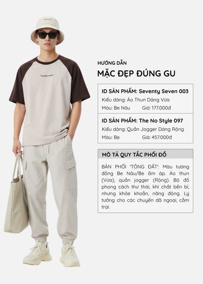 Quần Jogger Dù Co Giãn The No Style 097 Be