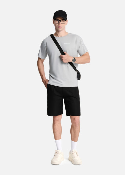 Áo Thun Cotton Line Art Co Giãn Seventy Seven 004 Xám Nhạt